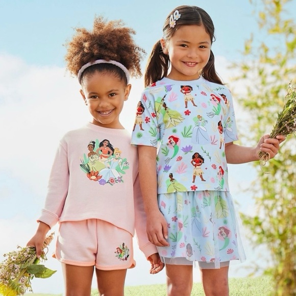 Disney Princess Light Blue Tulle Skort Size 13 - Picture 2 of 8